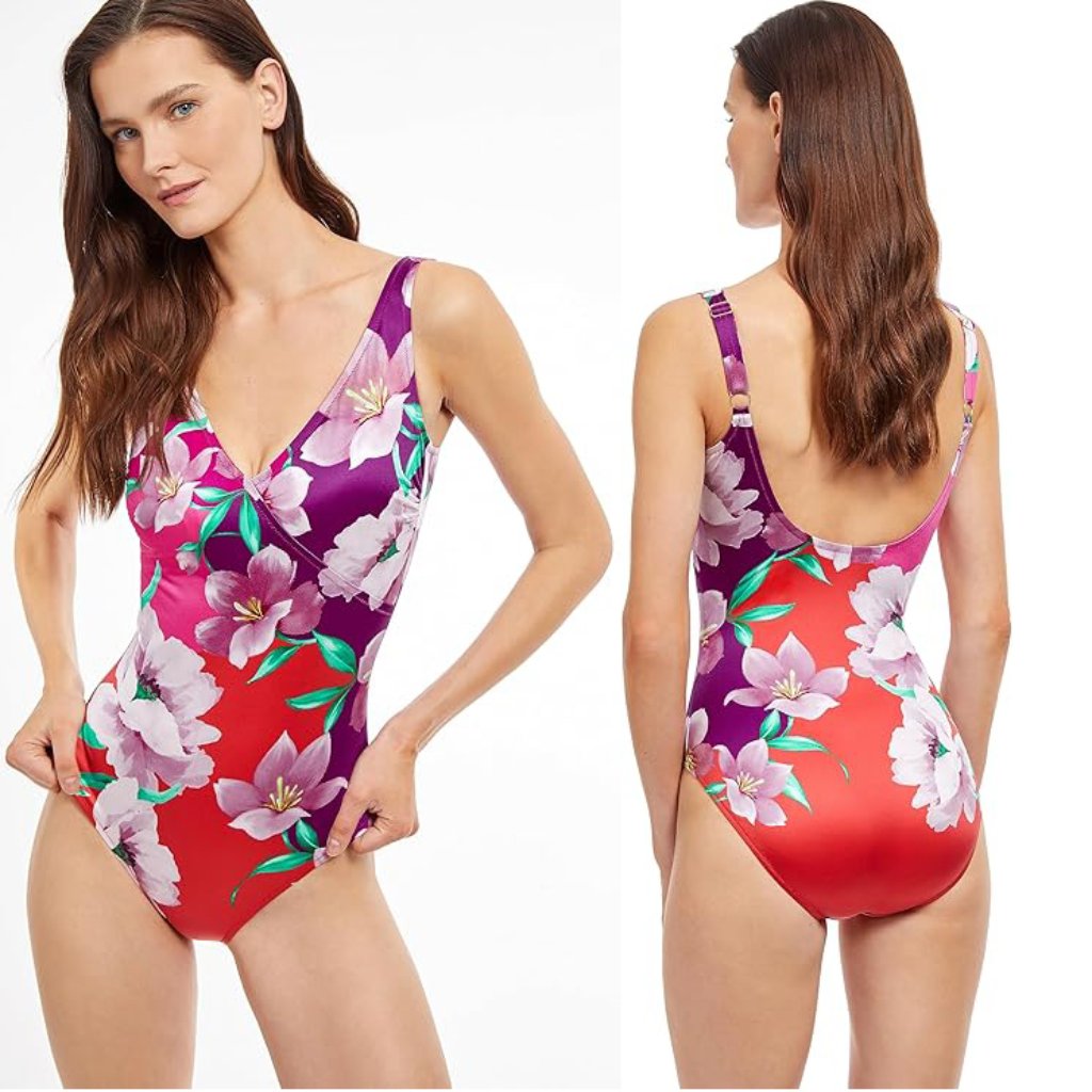 Gottex Standard Bella Rosa Surplice One Piece